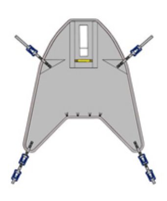 Picture of Disposable High Easy Slings - Clip Fixings (for Arjo Hoist) - X - LARGE