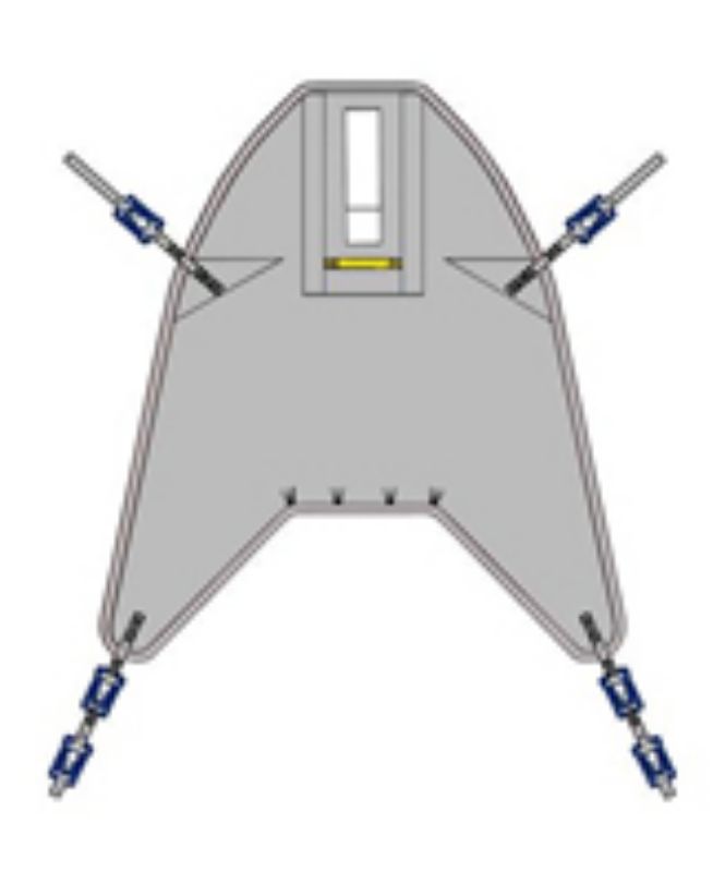 Picture of Disposable High Easy Slings - Clip Fixings (for Arjo Hoist) - X - LARGE