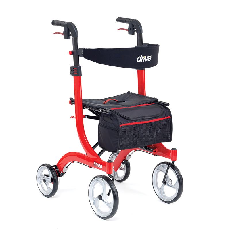 Picture of Nitro Tall Rollator in Red