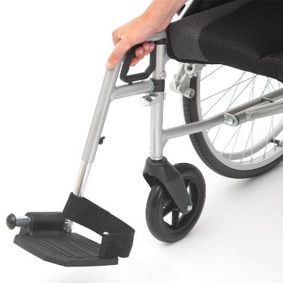  19" Phantom Silver Wheelchair - Self-Propel 