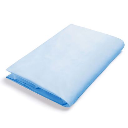 Flat Sheet, Poly/Cotton, Blue Single
