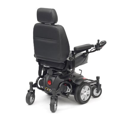 Titan AXS Mid-Wheel Powerchair - Red/Blue