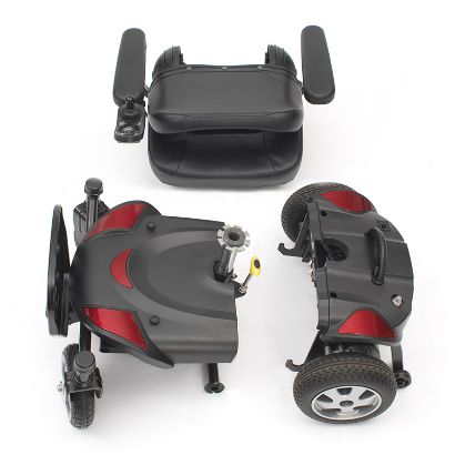 Titan Powerchair - Black/Red 