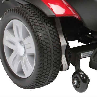 Titan Powerchair - Black/Red 