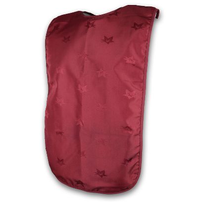 Adult Aprons -Ivyleaf design (45 x 90cm) - MAROON - Popper Fastening 