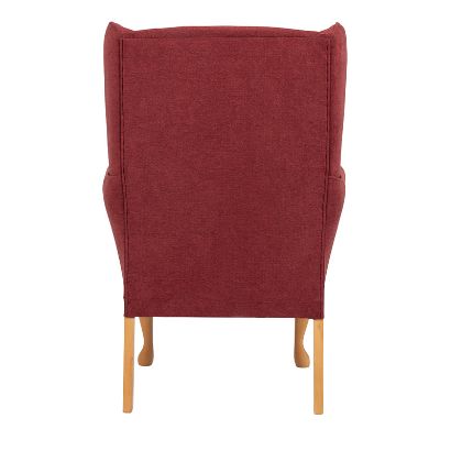Drive Queen Anne Fireside Chair - Brick