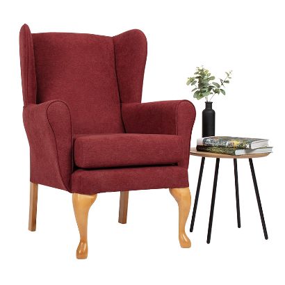 Drive Queen Anne Fireside Chair - Brick