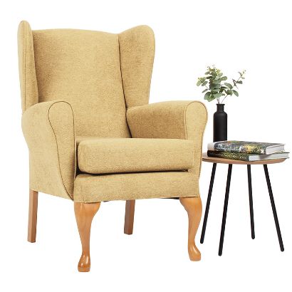 Drive Queen Anne Fireside Chair - Ochre