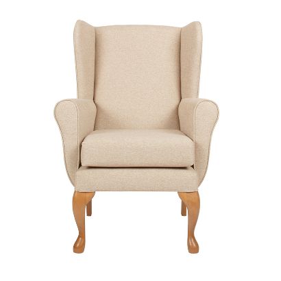 Drive Queen Anne Fireside Chair - Oyster