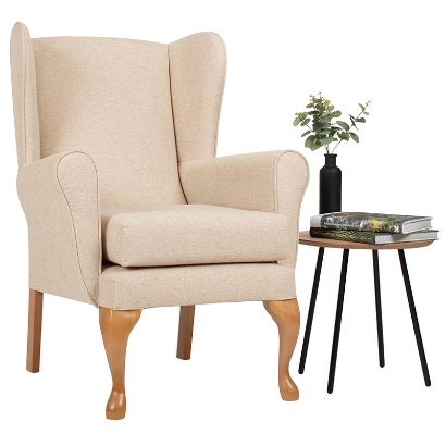 Drive Queen Anne Fireside Chair - Oyster