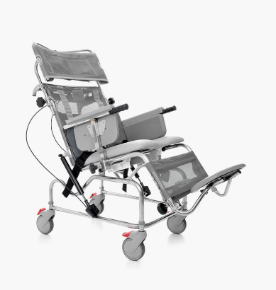 Picture of Tilt-In-Space Shower Chair - Manual (18" Seat Width, Horseshoe Seat & Full Footrest)