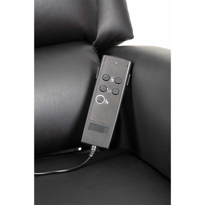 Alaska Extra Large AM-PVC Crib 5 Dual Motor Riser Recliner - BLACK