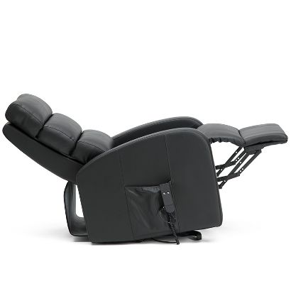 Picture of Single Motor PU Riser Recliner in Black