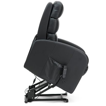 Picture of Dual Motor PU Riser Recliner in Black