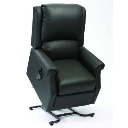 Picture of Chicago Riser Recliner (Dual Handset) - Black AM-PVC