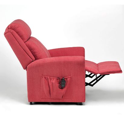 Picture of Memphis Petite Dual Motor Riser Recliner - Berry