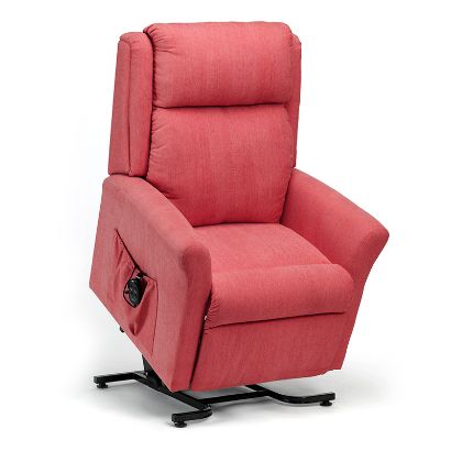 Picture of Memphis Petite Dual Motor Riser Recliner - Berry