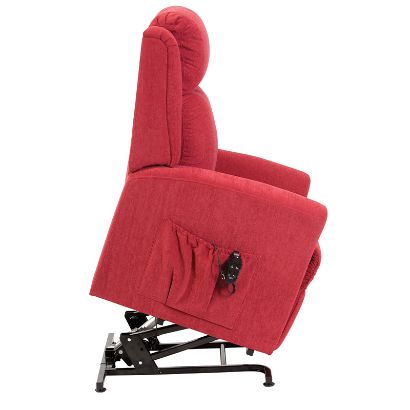 Picture of Memphis Petite Dual Motor Riser Recliner - Berry
