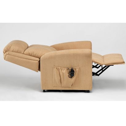 Picture of Memphis Petite Dual Motor Riser Recliner - Biscuit