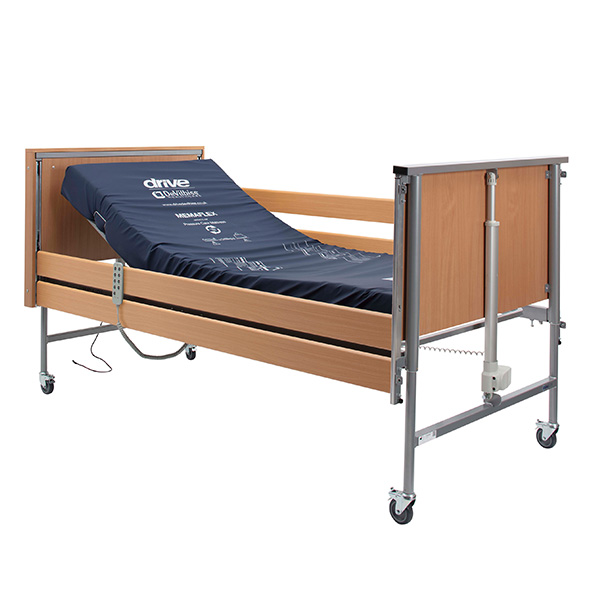 Casa Elite Home Care Bed Standard in Beech With Wooden Side Rails ...