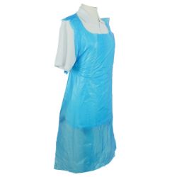 Picture of Regular Flat Pack Polythene Aprons - Blue (100)