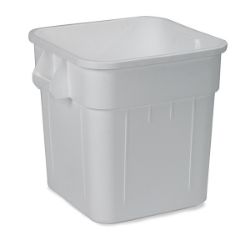 Picture of Huskee Bin White with Lid & Wheels - 62cm x 56cm x 71cm