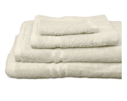 Picture of Hunsbury Woven Bath Towel - Cream - 70 x 135cm (3/Pack)