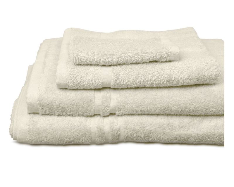 Picture of Hunsbury Woven Bath Towel - Cream - 70 x 135cm (3/Pack)