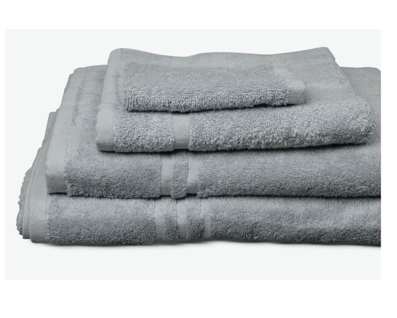 Picture of Hunsbury Woven Bath Towel - Light Grey - 70 x 135cm (3/Pack)