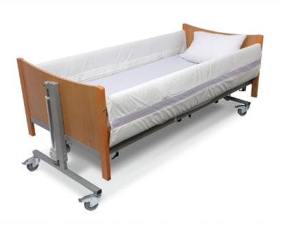 Picture of MRSA Resistant Full Length Mesh Bed Rail Protectors - White (87 x 195cm) - Zip Fastening