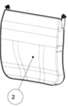 Picture of INTEGRA CHAIR SPARES - Replacement Leg Rest for 18" Chair