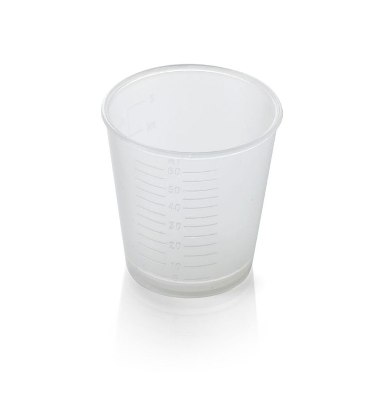 Picture of 60ml RE-USABLE Medicine Measures (50 cups)