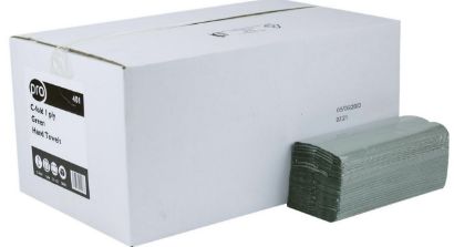 Picture of PRO C-Fold 1ply Green Hand Towels (2800 Sheets)