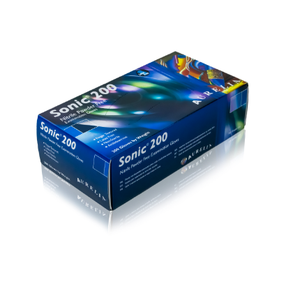 Picture of Sonic Blue Nitrile PF Gloves / Extra Large (200)