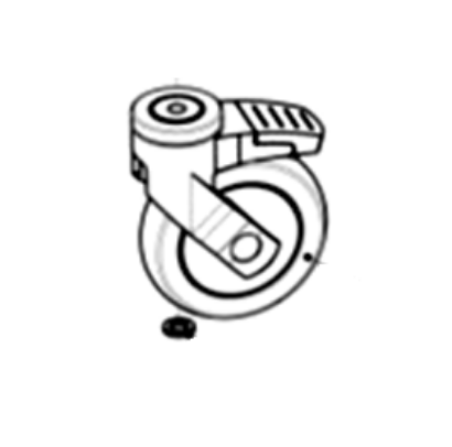 Picture of INTEGRA CHAIR SPARES - Braked Castor D125x32