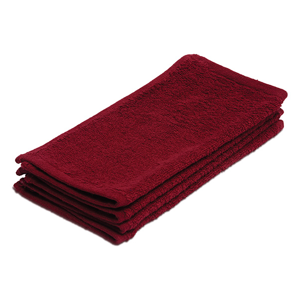 Evolution Face Flannels Claret (Pack of 12)