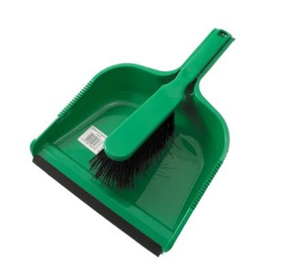 Picture of Dust Pan and Stiff Brush Set - GREEN