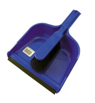 Picture of Dust Pan and Stiff Brush Set - BLUE