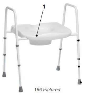 Picture of TOILET FRAME SPARES Seat for 166, 166HD, 166F