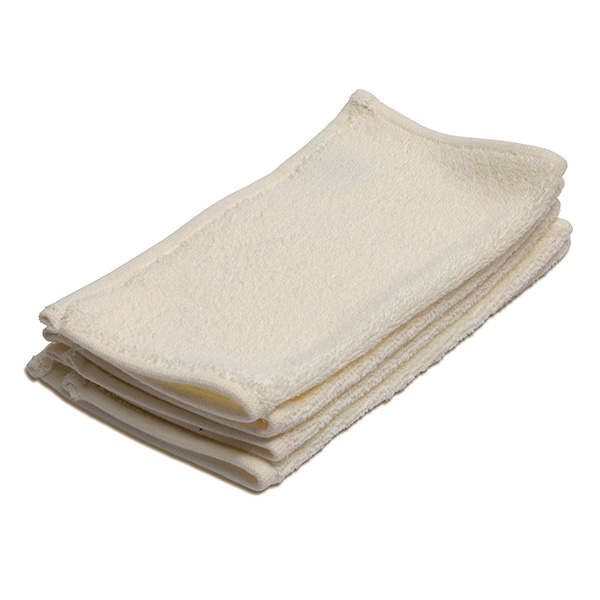 Evolution Face Flannels Cream (Pack of 12)