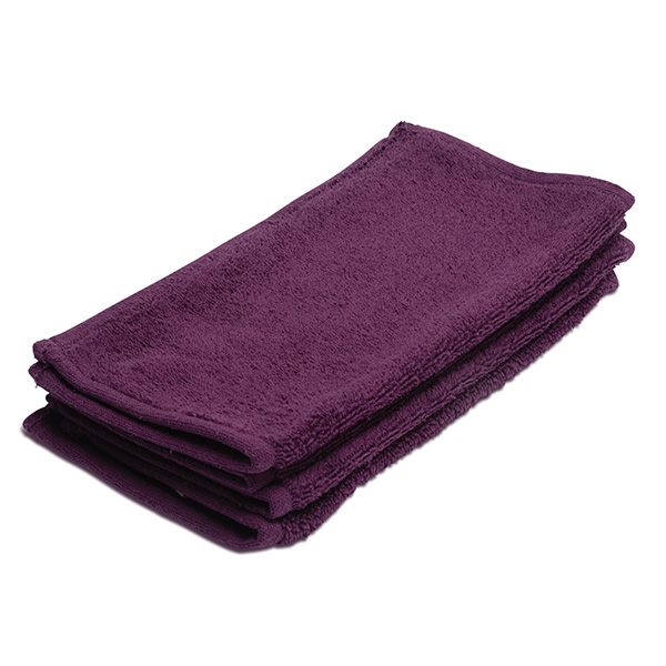 Evolution Face Flannels Plum (Pack of 12)