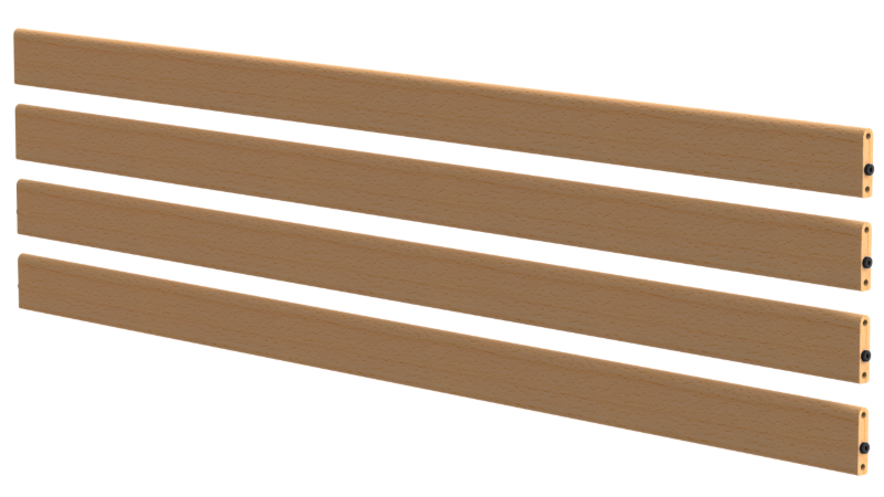 Picture of Extended Wooden Side Rail Kit in Beech for Casa Elite Profiling Beds (Includes Finger Kit)