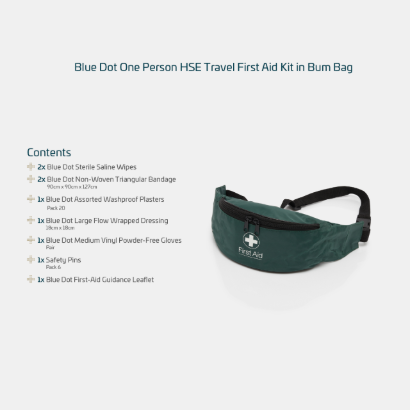 Travel First Aid Kit Bum Bag [1 Person]
