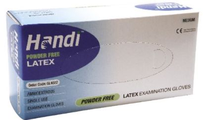 Handi Latex Powder Free Examination Gloves