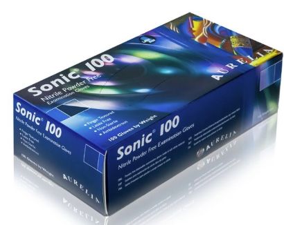 Sonic Powder Free Nitrile Gloves - 100pk