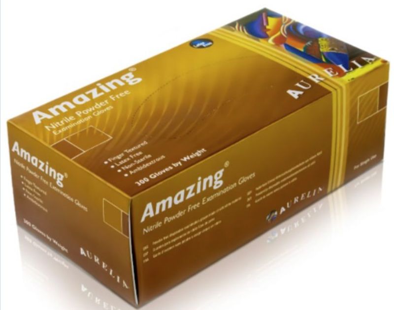 Amazing Purple Powder Free Nitrile Examination Gloves - 300pk